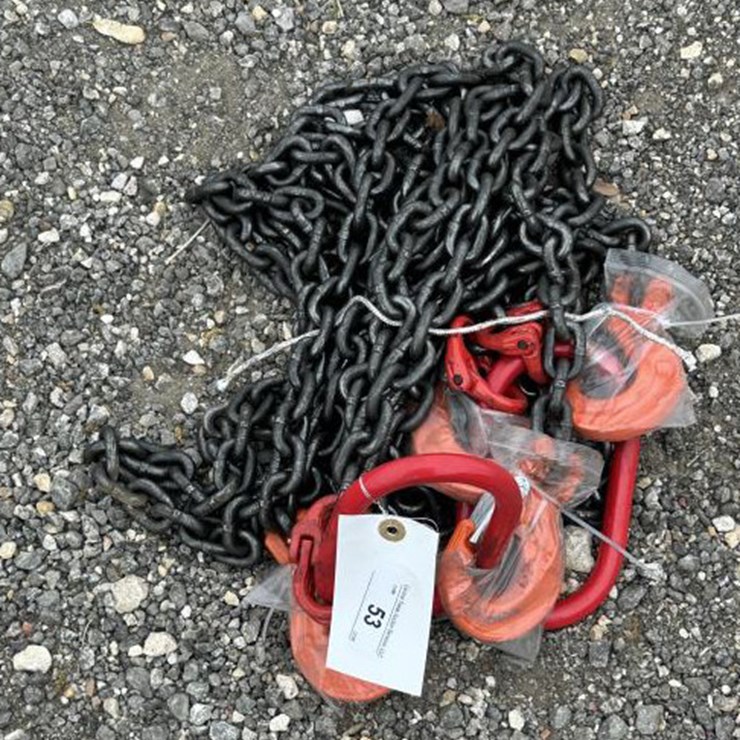 #53 • (2) 5/16" 7' G80 Double Chain Sling