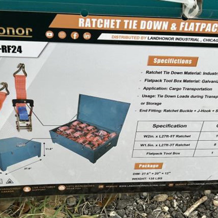 #7 • Ratchet Tie Down & Flat Pack Tool Box