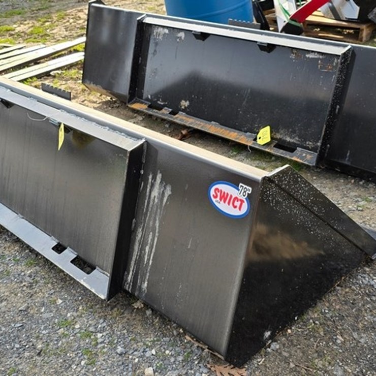 New Swict 78" Skidloader Bucket