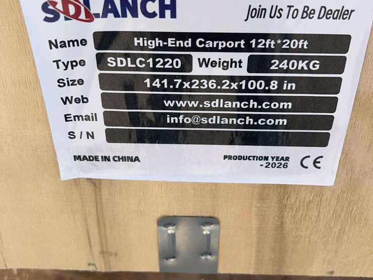 sdlanch-sdlc1220-high-end-carport,-12-ft-x-20-ft-image-4