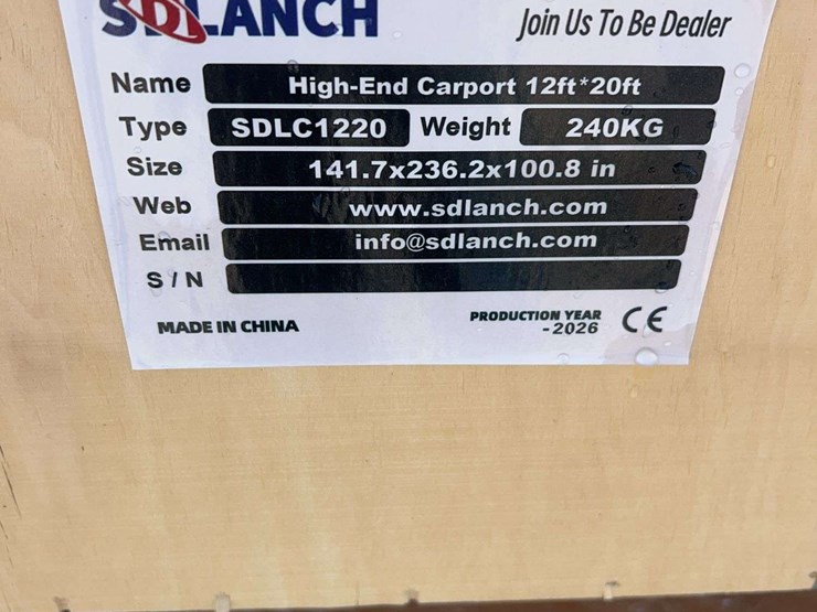 sdlanch-sdlc1220-high-end-carport,-12-ft-x-20-ft-image-4