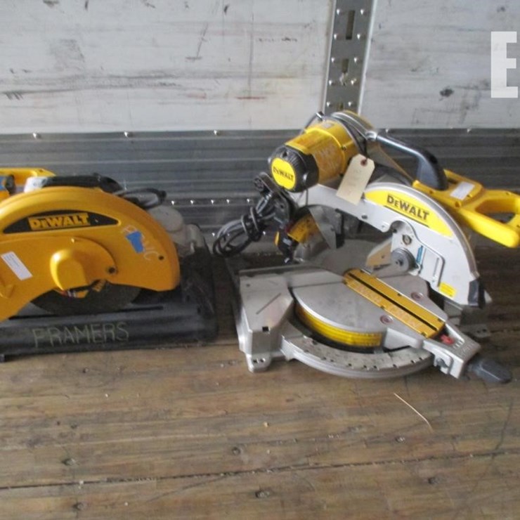LOT OF (2) DEWALT 10" MITER & CUT-OFF SAWS
