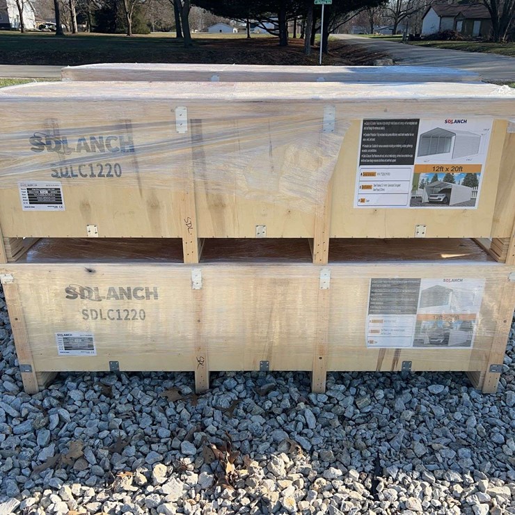 SDLANCH SDLC1220 High-End Carport, 12ft x 20ft