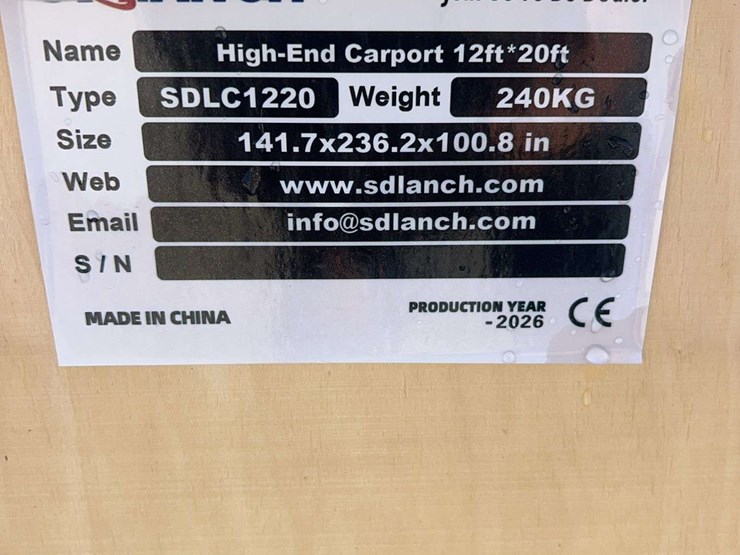 sdlanch-sdlc1220-high-end-carport,-12ft-x-20ft-image-4