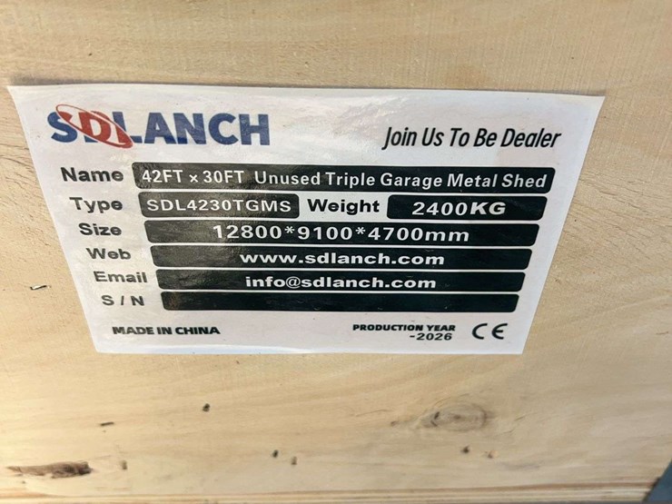 sdlanch-sdl4230tgms-42-ft-x-30-ft-triple-garage-metal-shed-image-4