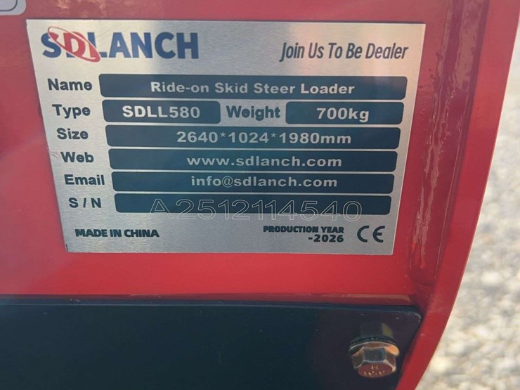 2026-sdlanch-sdll580-mini-skid-steer-loader-s/n-a2512114540-image-2