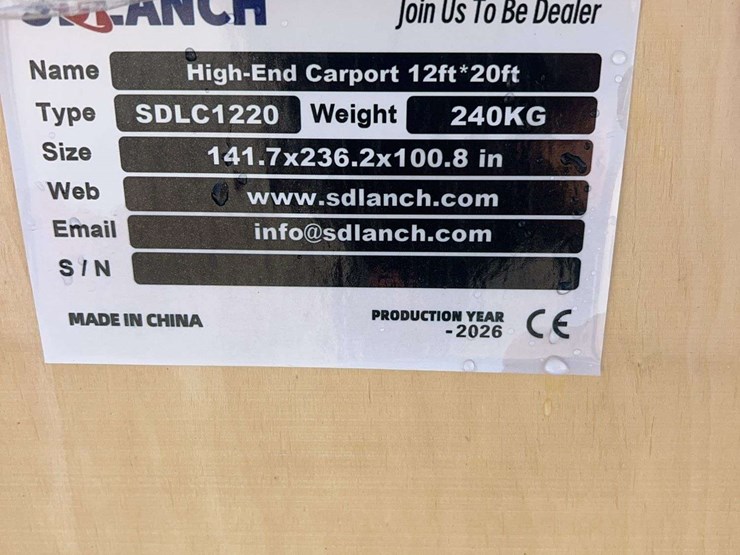sdlanch-sdlc1220-high-end-carport,-12ft-x-20ft-image-4