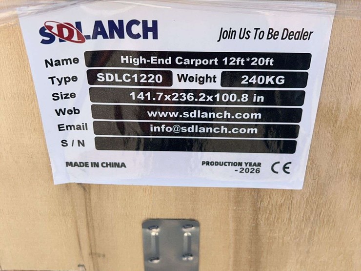 sdlanch-sdlc1220-high-end-carport,-12-ft-x-20-ft-image-4