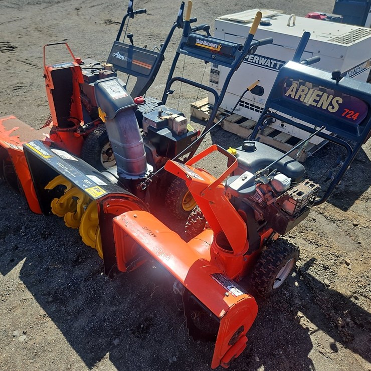 (3) WALK BEHIND SNOW BLOWERS