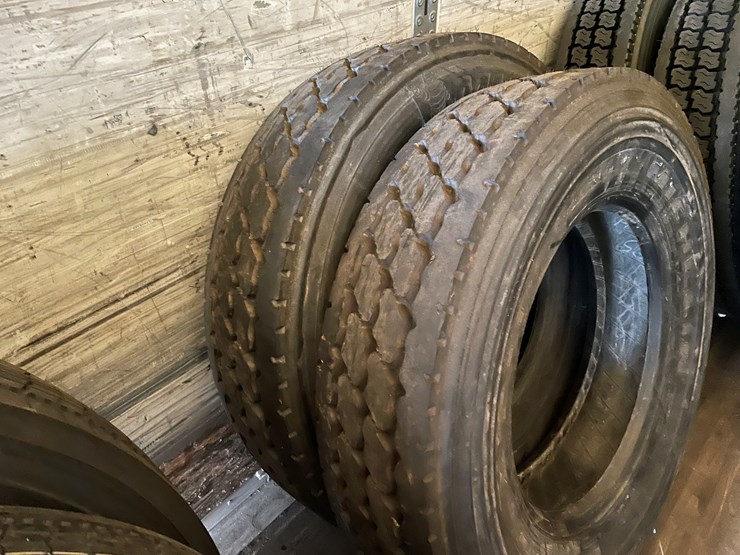 #10744-•-(2)-recapped-semi-tires-image-2