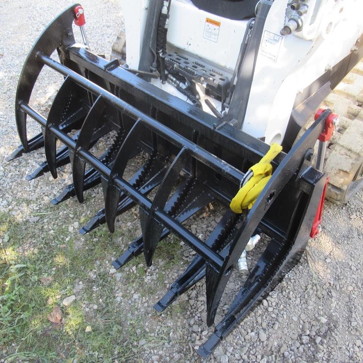 Wildcat 72" Skid Steer Root Rake Grapple