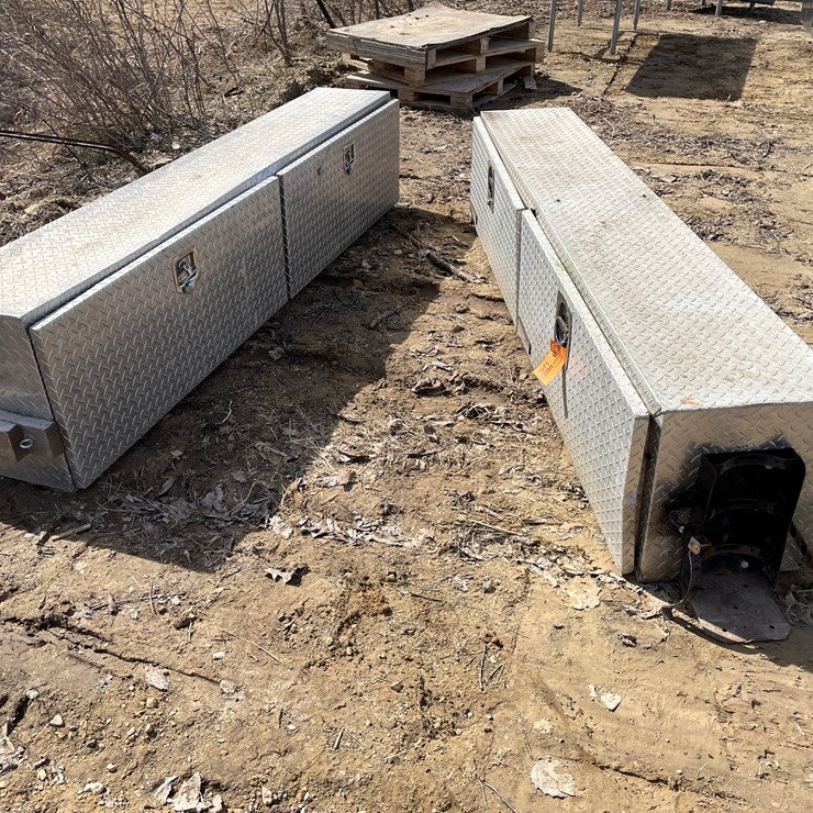 #3971 • (2) Aluminum Truck Tool Box's