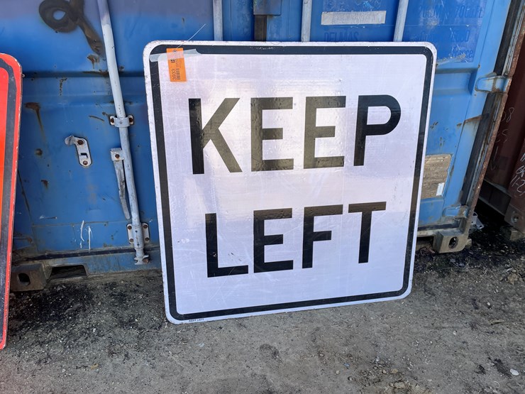 #3933-•-retired-white-fiberglass-road-sign-image-3