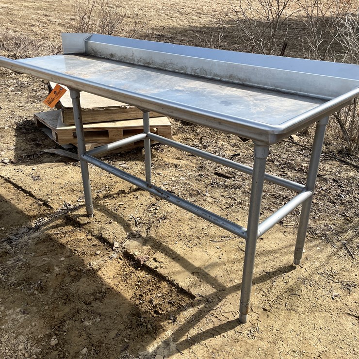 #3972 • Stainless Steel Prep Table