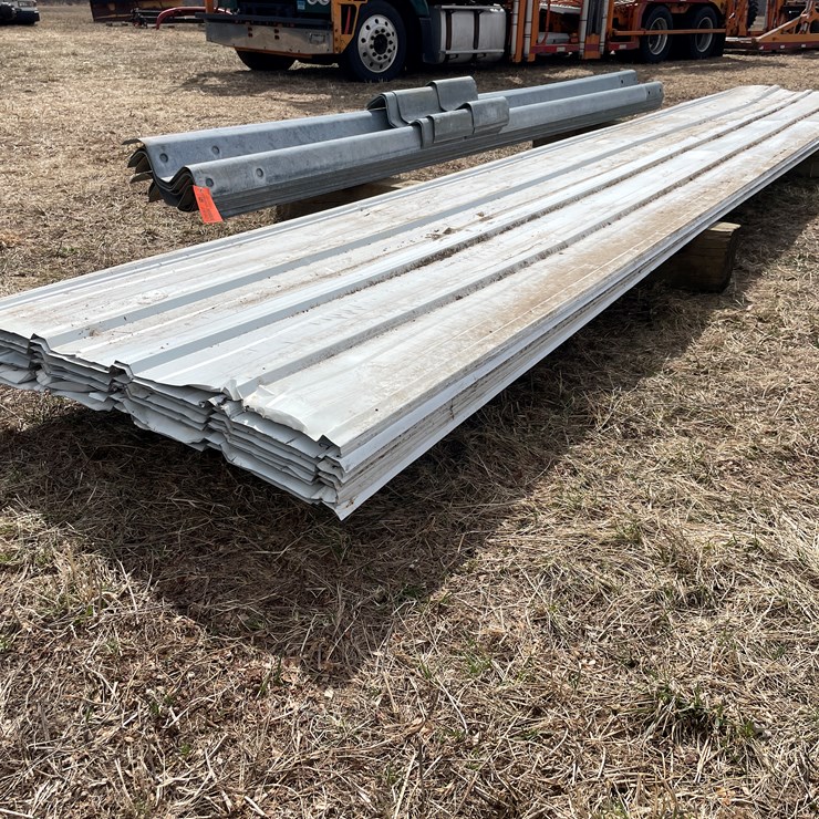 #10729 • Approx. (9) Sheets of Steel Roofing