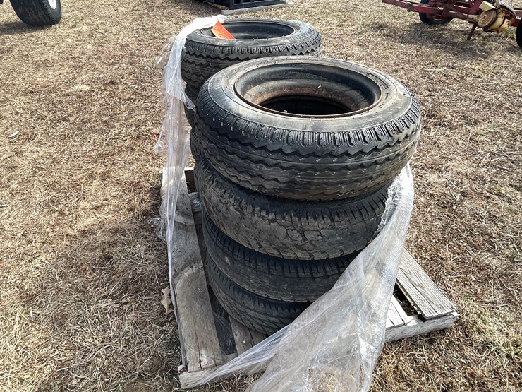 #10701-•-(8)-14.5"-trailer-house-tires-on-rims-image-2