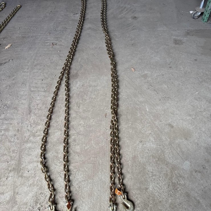 (2) New 3/8in 20ft Chains
