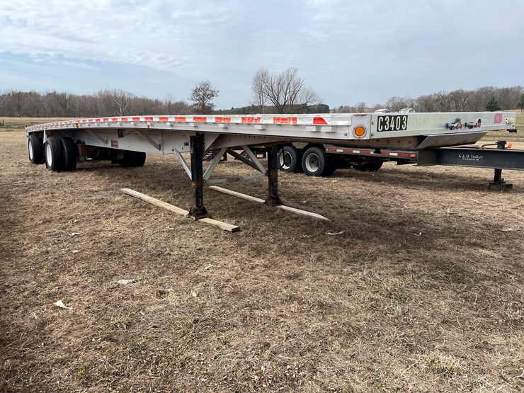 #153-•-2006-reitnouer-48'-aluminum-semi-truck-deck-over-trailer-(has-wi-title)-image-2
