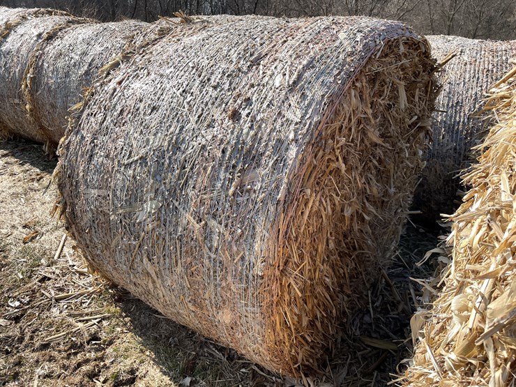 #1504-•-(8)-2025-4'-x-5'-corn-stalk-round-bales-(connersville,-wi)-image-5