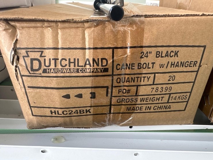 (20)-new-dutchland-co-24in-black-cane-bolts-w/-hangers-model-hlc24bk-image-3