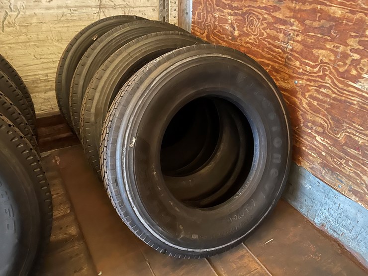 #10742-•-(4)-recapped-semi-tires-image-1