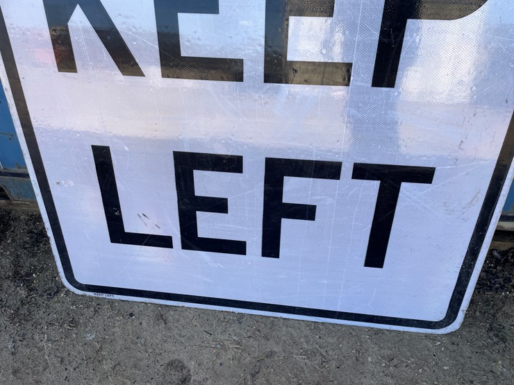 #3933-•-retired-white-fiberglass-road-sign-image-6