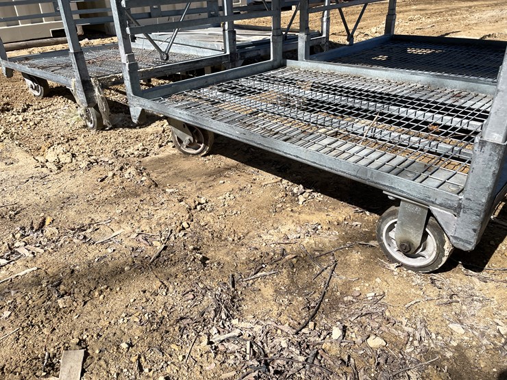 #3965-•-(6)-metal-greenhouse-rolling-racks-image-12