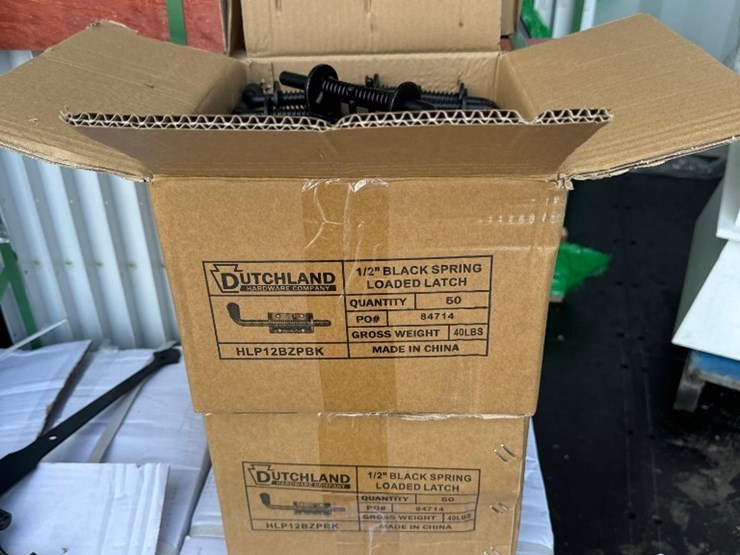 (100)-new-dutchland-co-1/2in-black-spring-loaded-latch-for-steel-buildings-model-hlp12bzpbk-image-2