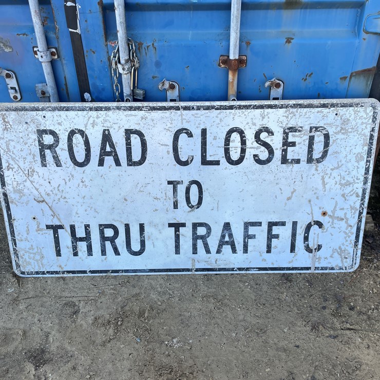 #3929 • Metal Retired Road Sign