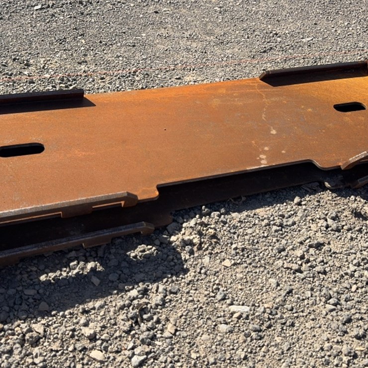 #1045 • QTY(2) SKID STEER WELD ON PLATES