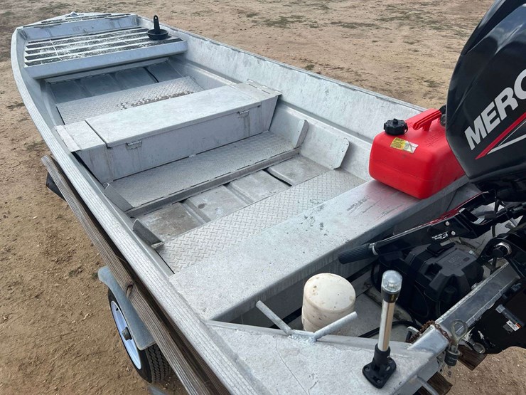 hanko-aluminum-14'-jon-boat-w/2022-mercury-25hp-4-stroke-outboard-motor-&-trailer-image-10