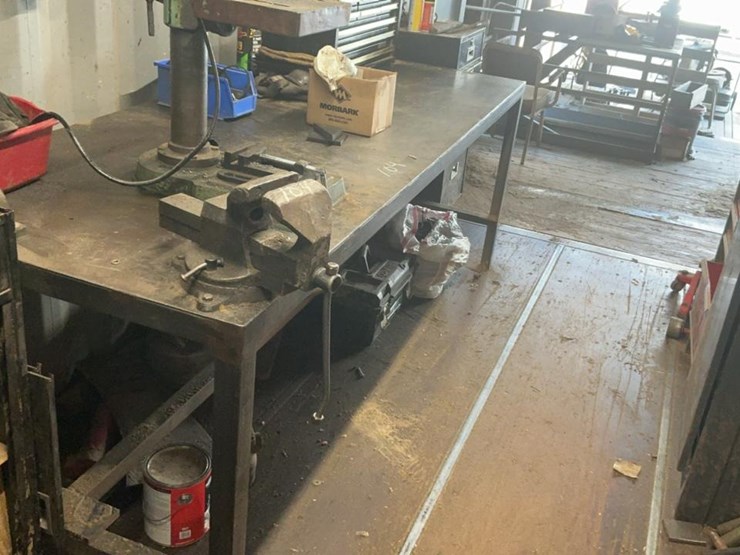 #104-•-steel-work-table,-vise,-and-drill-press-image-2
