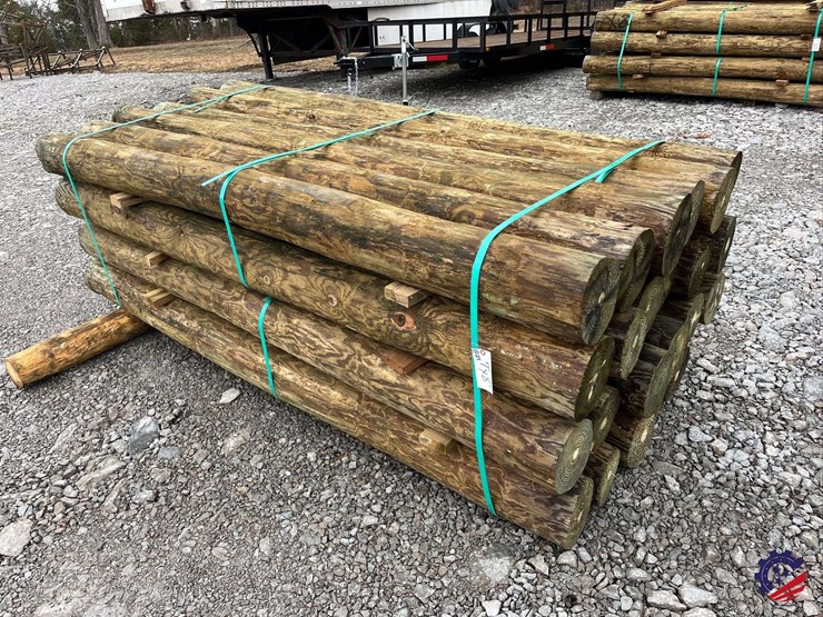 bundle-of-(24)-7”x8’-treated-fence-post-image-2