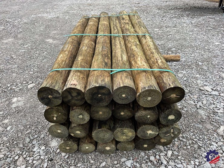 bundle-of-(24)-7”x8’-treated-fence-post-image-6
