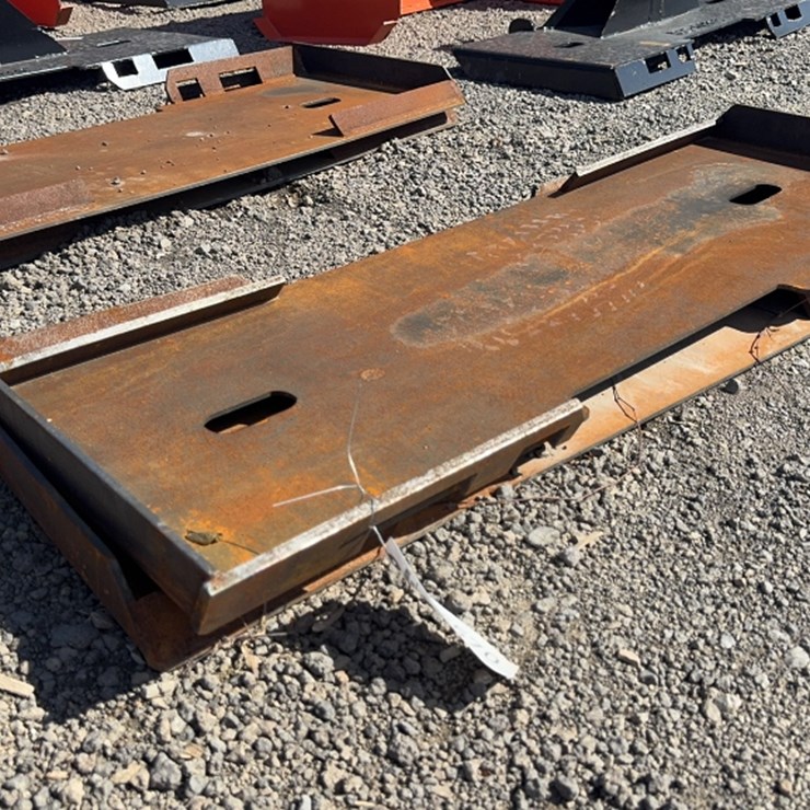 #1046 • QTY(2) SKID STEER WELD ON PLATES