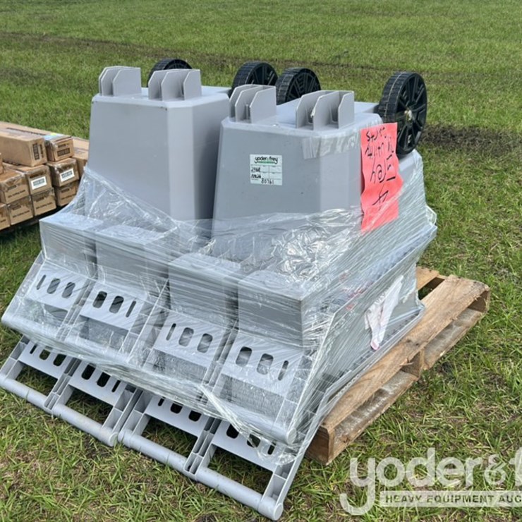 4 Grey Poly Utility Carts