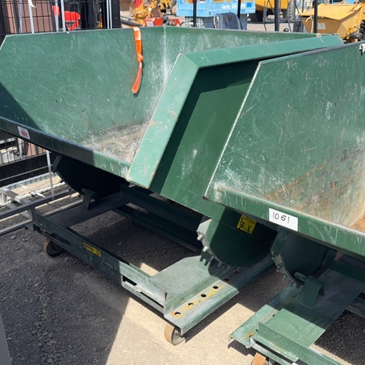 #1069 • LARGE FORKLIFT ROLLING SELF DUMPING DUMPSTER