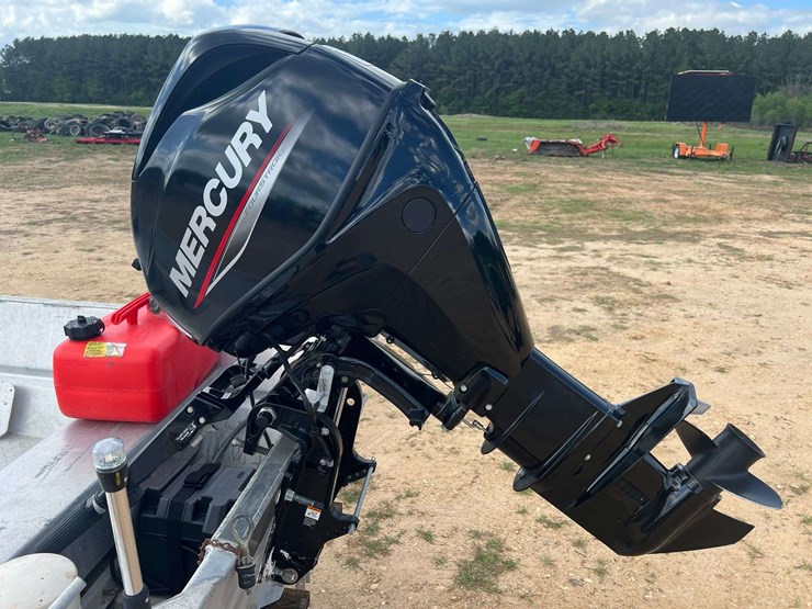 hanko-aluminum-14'-jon-boat-w/2022-mercury-25hp-4-stroke-outboard-motor-&-trailer-image-17