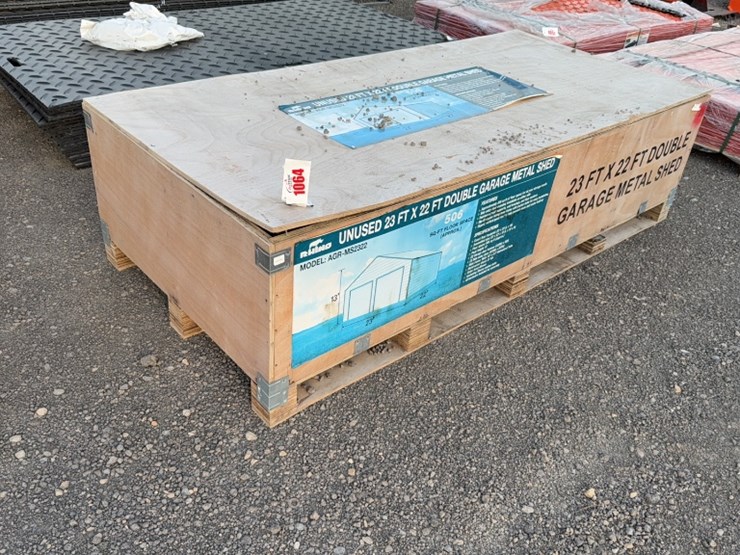 #1064-•-rhino-23'x22'-double-garage-metal-shed-image-2