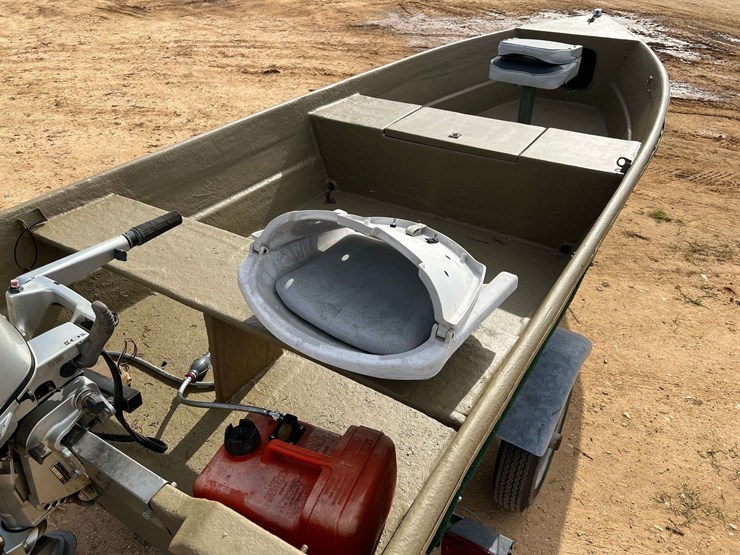 14'-fiberglass-jon-boat-w/honda-25hp-4-stroke-outboard-motor-&-trailer-image-8