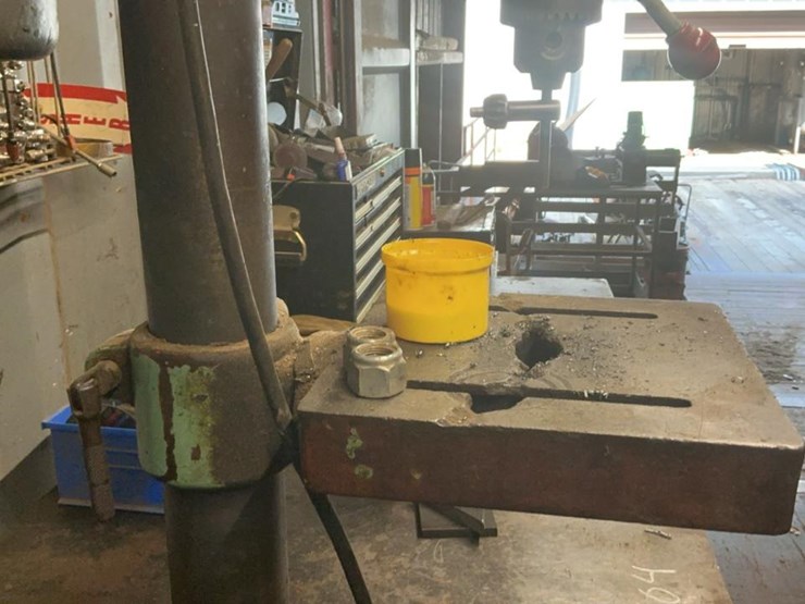 #104-•-steel-work-table,-vise,-and-drill-press-image-13