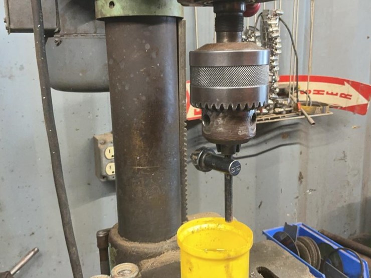 #104-•-steel-work-table,-vise,-and-drill-press-image-9