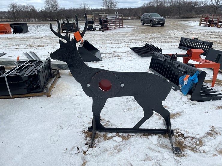 #2036-•-3/8"-ar500-steel-deer-shooting-target-image-1