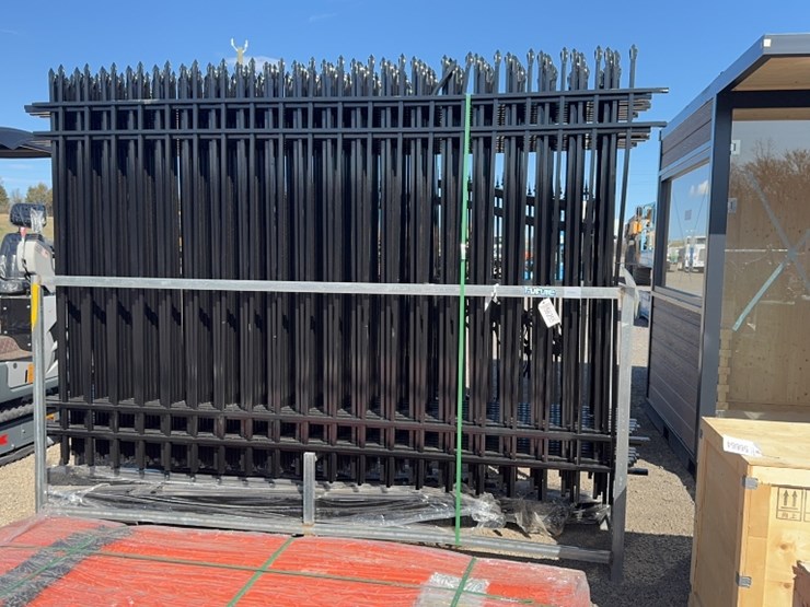 #1088-•-qty-(20)-7'x10'-wrought-iron-fence-panels-image-2