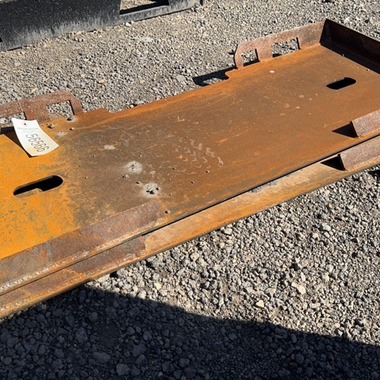 #1057 • QTY(2) SKID STEER WELD ON PLATES