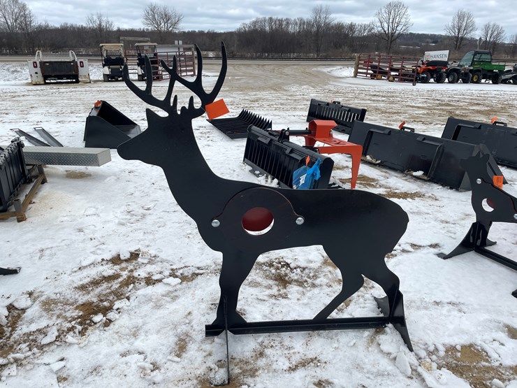 #2037-•-3/8"-ar500-steel-deer-shooting-target-image-1