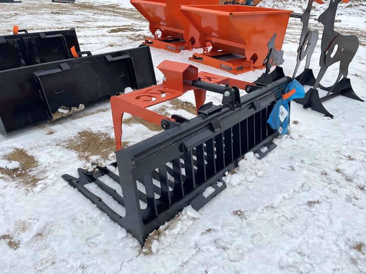 #2039-•-skid-steer-mount-skeleton-grapple-bucket-image-7