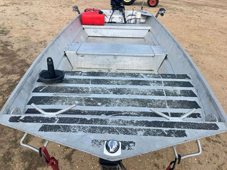 hanko-aluminum-14'-jon-boat-w/2022-mercury-25hp-4-stroke-outboard-motor-&-trailer-image-12