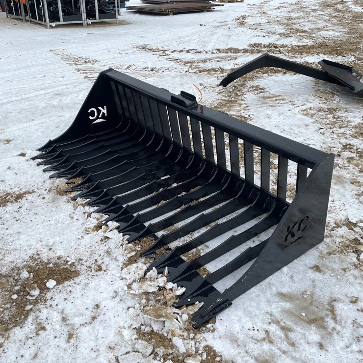 #2044 • Skid Steer Mount 76", Skeleton Bucket