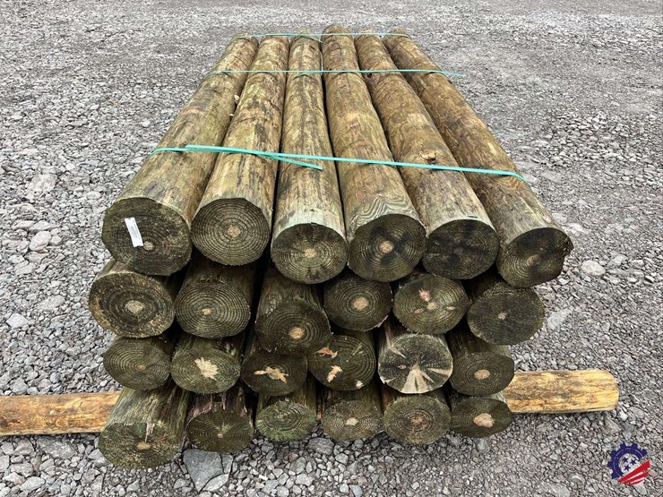 bundle-of-(24)-7”x8’-treated-fence-post-image-8